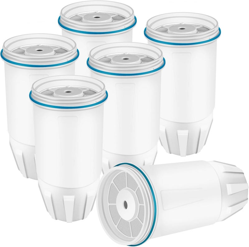 APPLIANCEMATES Upgraded Water Filters Replacement for ZERO Water Pitcher, 6 Pack Water FiltersReplacement for ZR-001, ZR-017, ZD-010RP, ZP-010, 5 Stage Filter System, Reduce Lead, TDS by - Image 1